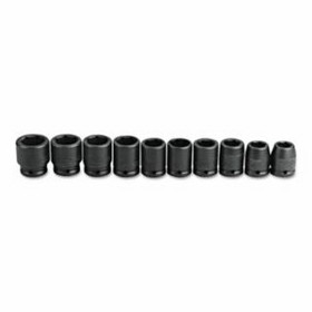 Proto 577-07500-10 10 Piece Impact Socket Sets, 3/4 In, 6 Point