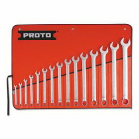 Proto 577-1200FASD Torqueplus 12-Point Combination Wrench Sets, 15 Piece, 12 Points, Inch, Satin