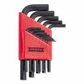 Proto 4980 Hex Key Sets, 13 per holder, Hex Tip, Inch