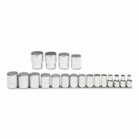 Proto 577-54113 Torqueplus 19 Piece Socket Sets, 1/2 In, 12 Point