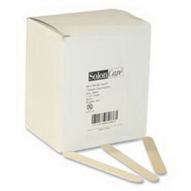 First Aid Only 25-900-003 Tongue Depressor, 6 In L, Wood, 500 Per Box