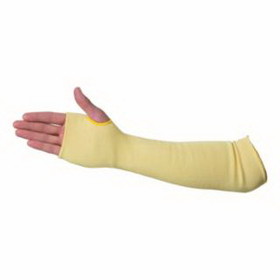 Honeywell KVS-2-18TH Heat And Cut Resistant Sleeves, 18 In Long, Yellow