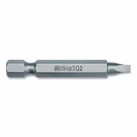 IRWIN IWAF23SQ2B10 Square Recess Power Bit - 1 Piece Design, #2, 1/4 In (Hex) Drive, 2-3/4 In Oal