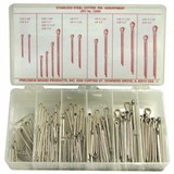 Precision Brand 605-12995 Stainless Steel Cotter Pin Assortment 124 Pieces