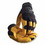 Caiman 607-2900-M 2900 Pig Grain Palm and Knuckle Protection Mechanics Gloves, Medium, Black/Yellow, Price/12 PR