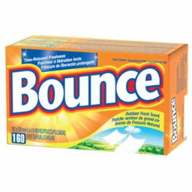 Procter & Gamble 608-80168 Bounce Dryer Sheets Box/160 Use Outdoor Fresh