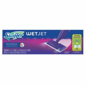 SWIFFER 92811 Swiffer&#174; WetJet&#174; Mop Starter Kits, 11 in x 5 in, Cloth, Purple/Silver