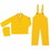 Mcr Safety 611-2003X2 Three-Piece Rain Suit, Jacket/Hood/Bib Pants, 0.35 mm PVC/Poly, Yellow, 2X-Large, Price/1 EA