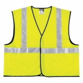 MCR Safety VCL2SLX2 Class II Economy Safety Vest, Solid, 2X-Large, Lime