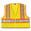 MCR Safety WCCL2LFRXL Luminator Class II Flame Resistant Vests, X-Large, Fluorescent Lime, Price/1 EA