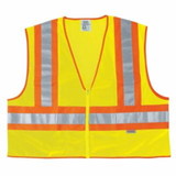 Mcr Safety  Luminator Class II Safety Vests, Lime
