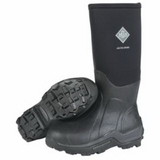 North Safety ASP-STL-BL-100 Arctic Sport Safety Toe Boots, Size 10, 15 In H, Neoprene Rubber, Black