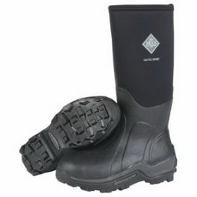 North Safety ASP-STL-BL-070 Arctic Sport Safety Toe Boots, Size 7, 15 In H, Neoprene Rubber, Black