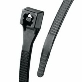 Gardner Bender 46-314UVBFZ Xtreme Temp Cable Ties, 50 Lb Tensile Strength, 14 In, Black, 100/Bag