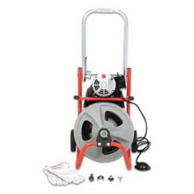 Ridgid 632-52363 K-400 Drum Machine Drain Cleaner, 3/8 In X 75 Ft Cable