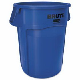 Rubbermaid FG261000GRAY Brute Round Container Without Lid, 10 Gal, Heavy-Duty Plastic, Gray