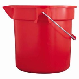 Rubbermaid 640-FG261400RED 14Qt Round Brute Bucket