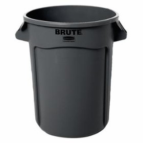 Rubbermaid 640-FG263200GRAY 32Gal Brute Container W/O Lid Trash Can Gray