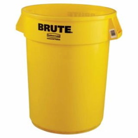 Rubbermaid 640-FG263200YEL 32Gal W/O Lid Brute Container Trash Can Yellow