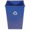 Rubbermaid FG395873BLUE Recycling Containers, 35 Gal, Blue, Price/1 EA