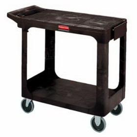 Rubbermaid FG450500BLA Flat Shelf Carts, 500 Lb, 37 1/8 X 19 3/16 X 33 5/16H, Black