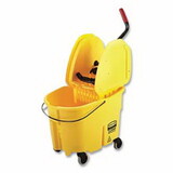 Rubbermaid FG757788YEL WaveBrake™ Bucket/Wringer Combination Pack, 8-3/4 gal, Yellow