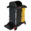 Rubbermaid Commercial FG9T7500BLA Microfiber Janitor Cart, 48-1/4 In L X 22 In W X 53-1/2 H, 2 Shelves, 34 Gal Cap, Plastic, Black, 4 In Dia Pneumatic Casters, Price/1 EA