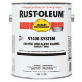 Rust-Oleum 647-245479 High Performance 7400 System Dtm Alkyd Enamel, 1 Gal, Safety Yellow, High-Gloss