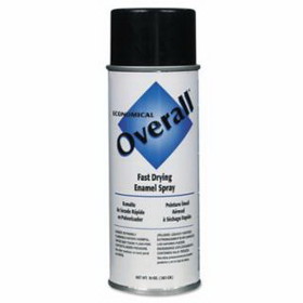 Rust-Oleum V2402830V Overall Economical Fast Drying Enamel Aerosol, 10 oz Aerosol Can, Gloss Black