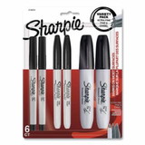 Sharpie 652-2135318 Sharpie Assort Pk Fine/Ultra Fine/Chisel Blk