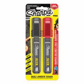 Sharpie 2178496 PRO Markers, Black/Red, Chisel