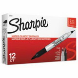 Sharpie 32001 Twin Tip Permanent Marker, Black, Fine/Ultra Fine, Bullet