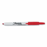 Sharpie 652-32702 Retractble Perm Marker Fine Bullet Tip  Red