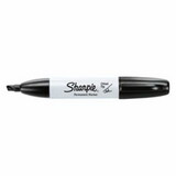 Sharpie 38201 Chisel Point Permanent Marker,Black, 5.3 mm