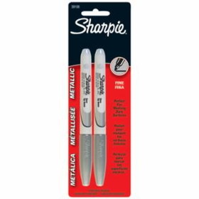 Sharpie 652-39108PP Sharpie Metallic Silver2 Ct Fine Tip Marker