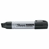 Sharpie 44001A Magnum® Permanent Marker, Black, Oversized, Broad Chisel Tip, 12 EA/DZ
