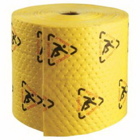 Brady Spc CH15P Spc High Visibility Safety & Chemical Absorbent Mat, Abs 3 Gal, 15 In X 150 Ft