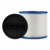 SHOP-VAC 9034033 CleanStream® Gore® HEPA Cartridge Filter, Type W, Wet/Dry, 8 in dia x 6.5 in H, Reusable