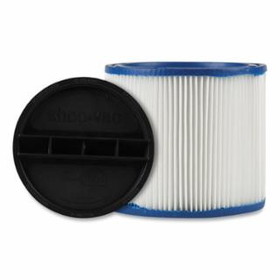 SHOP-VAC 9034033 CleanStream&#174; Gore&#174; HEPA Cartridge Filter, Type W, Wet/Dry, 8 in dia x 6.5 in H, Reusable