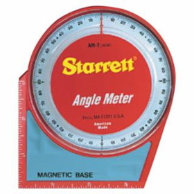 L.S. Starrett 681-36080 Am-2 Angle Meter- 5"X5"Magnetic Base And Back