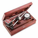 L.S. Starrett 52751 657 Series Magnetic Base And Post Assembly, 657Ez, Upright Post, Dial Indicator, Case