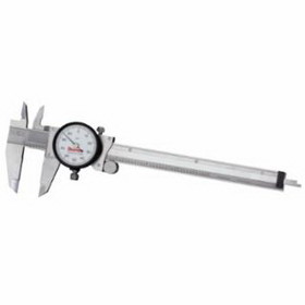 L.S. Starrett 64514 120 Series Dial Calipers, 0 In-6 In, Stainless Steel