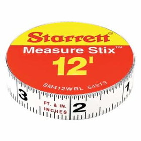 L.S. Starrett 681-64919 Sm412Wrl 1/2"X12' Measur