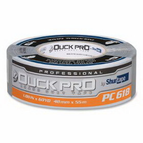 Shurtape 105516 PC 618S Duck Pro&#174; by Shurtape&#174; Professional Grade Co-Extruded Cloth Duct Tape, 48 mm W x 55 m L x 10 mil Thick, Silver