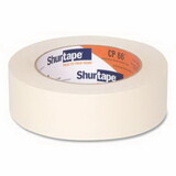 Shurtape 173709 Cp 66 Contractor Grade High Adhesion Masking Tape, 36 Mm W, 60 Yd L Roll, Natural
