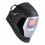 3M 711-06-0100-20SW Speedglas 9100 Series Helmet, Shade 5, 8 To 13, Black/Silver, W/Side Windows, 4.2 In X 2.1 In Window