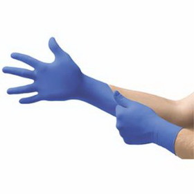 MICROFLEX N191 Cobalt N19 Nitrile Powder-Free Disposable Gloves, Textured, 3.9 mil Palm/4.3 mil Finger, Small, Cobalt