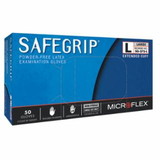 Microflex  SafeGrip® SG-375 Examination Gloves, Natural Rubber Latex, Blue
