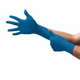 Microflex 748-US-220-S Ultrasense Disposable Gloves, Nitrile, Finger -11 Mm; Palm -8 Mm, Small, Blue