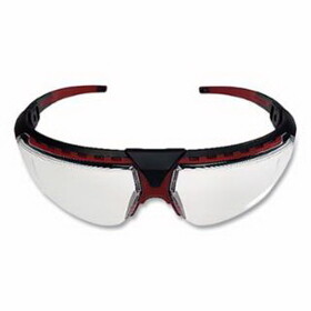 Honeywell Uvex S2855HS Avatar&#153; Eyewear, Polycarbonate, Anti-scratch/Anti-fog, Black/Red, Plastic Frame